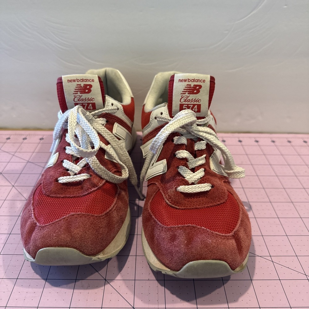 New Balance 574 - Rainbow Pack Team Red - Men's Size 8.5
